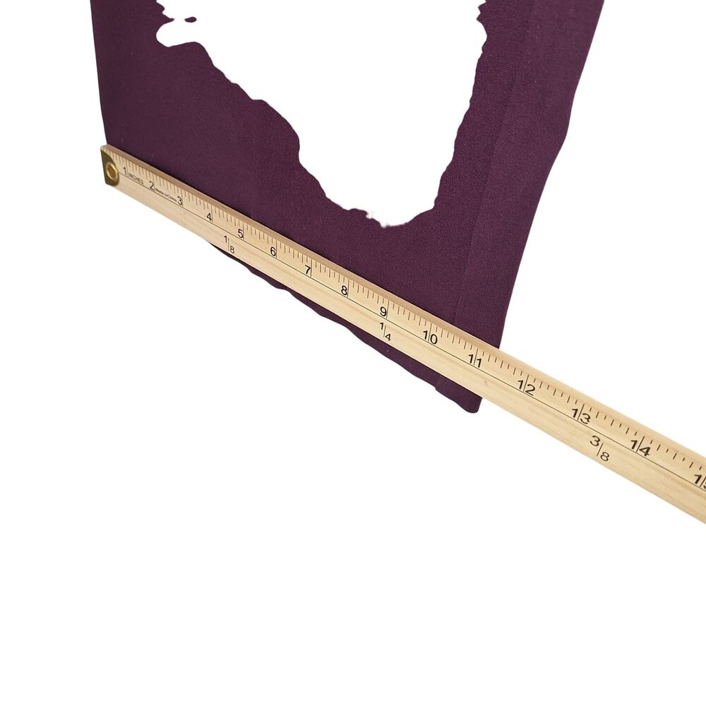 NWT Ann Klein Sz XL 16W Deep Plum Wide Leg Dress Pants Office Wear Comfy - Picture 5 of 9
